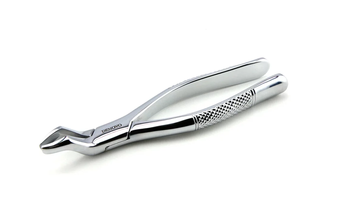 Stainless steel dental extraction forceps